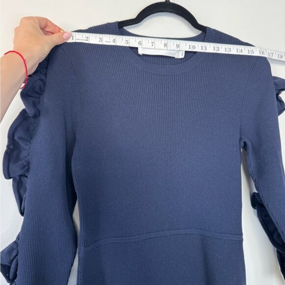 Victoria Beckham Navy Blue Knit Dress – Size 8 - Picture 9 of 15